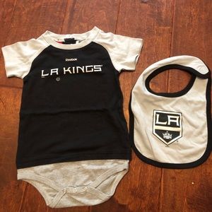 kings onesie and bib